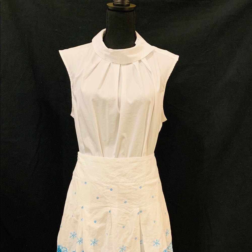 NY&C 7th Avenue Design Studio  Blouse Wh Sz M NWOT